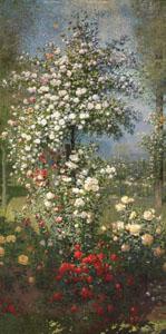 Ernest Quost Roses,Decorative Panel Germany oil painting art